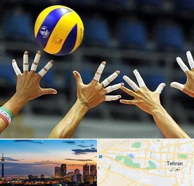 کلاس والیبال در غرب تهران