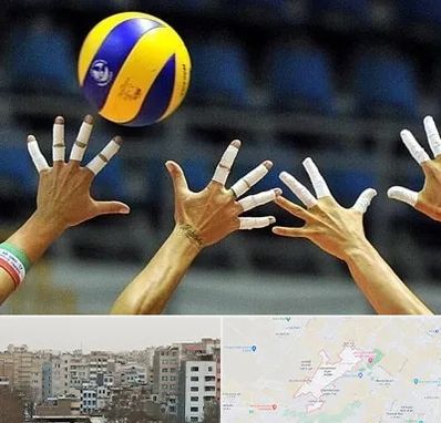 کلاس والیبال در محمد شهر کرج