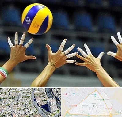 کلاس والیبال در قاسم آباد مشهد