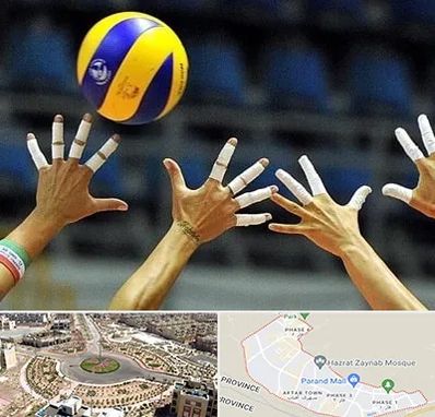 کلاس والیبال در پرند