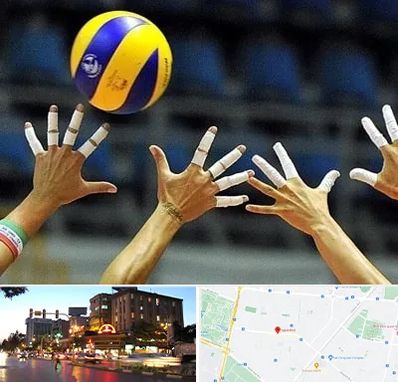 کلاس والیبال در بلوار سجاد مشهد