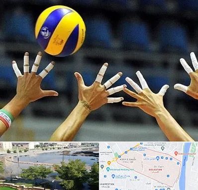 کلاس والیبال در گلستان اهواز