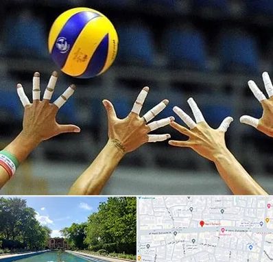 کلاس والیبال در هشت بهشت اصفهان