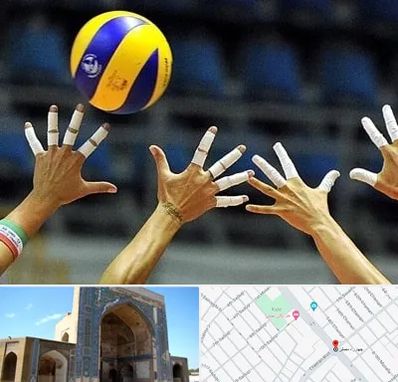 کلاس والیبال در مصلی مشهد