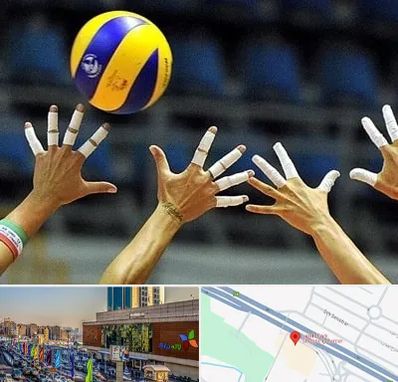 کلاس والیبال در لاله پارک تبریز