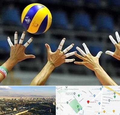 کلاس والیبال در هنگام