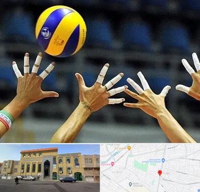 کلاس والیبال در زنبیل آباد قم