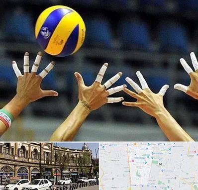 کلاس والیبال در منطقه 11 تهران