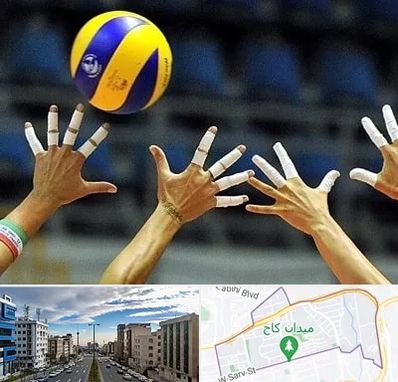 کلاس والیبال در سعادت آباد تهران