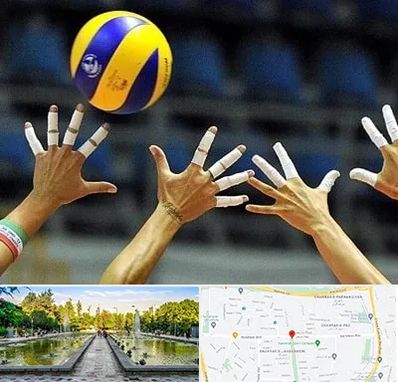 کلاس والیبال در سرسبز