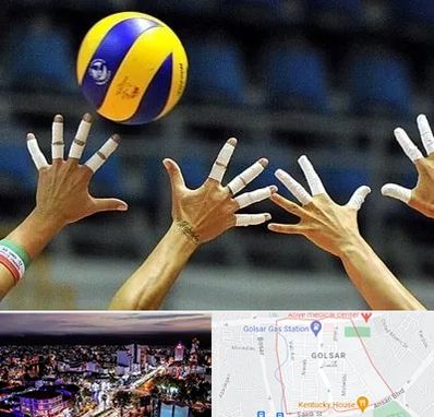 کلاس والیبال در گلسار رشت