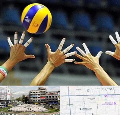 کلاس والیبال در مرکز تهران