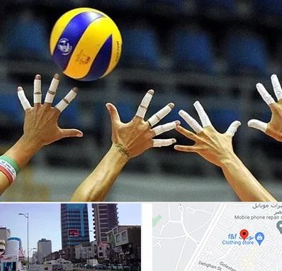 کلاس والیبال در چهارراه طالقانی کرج