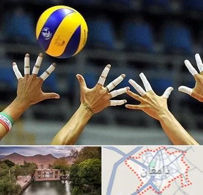 کلاس والیبال در دامغان