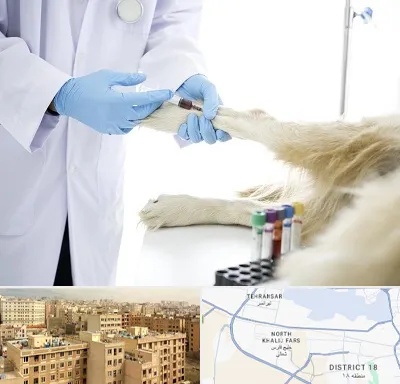 آزمایشگاه حیوانات در جنوب غرب تهران