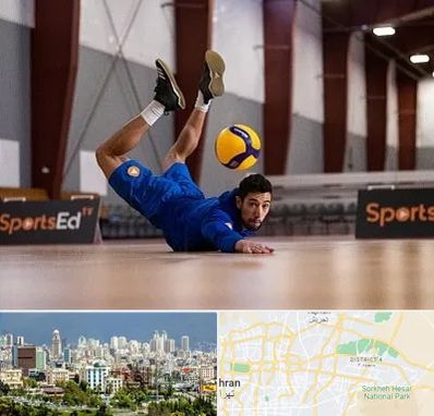 آموزشگاه والیبال در شرق تهران