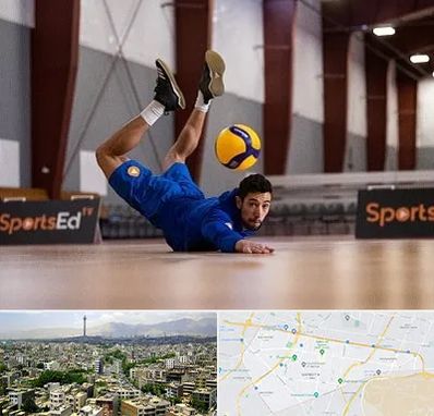 آموزشگاه والیبال در منطقه 8 تهران