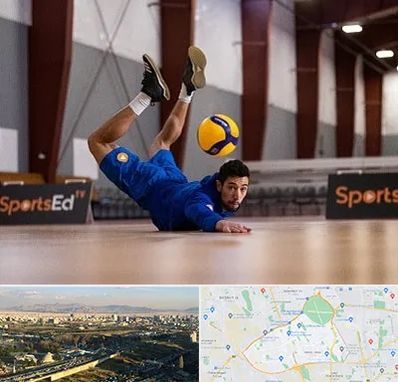 آموزشگاه والیبال در منطقه 19 تهران