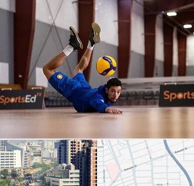 آموزشگاه والیبال در خیابان بهشتی