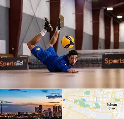 آموزشگاه والیبال در غرب تهران