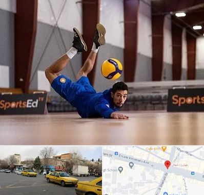 آموزشگاه والیبال در شهناز تبریز