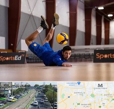 آموزشگاه والیبال در جنوب تهران