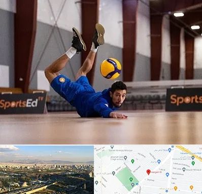 آموزشگاه والیبال در هنگام