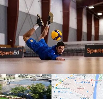 آموزشگاه والیبال در گلستان اهواز