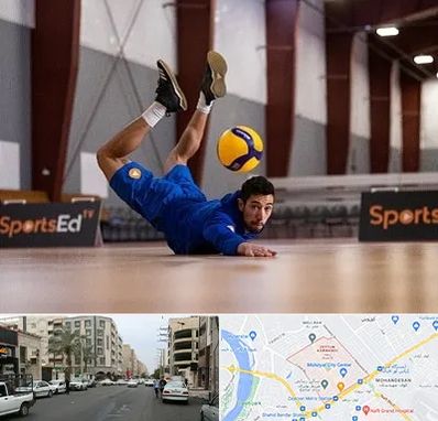 آموزشگاه والیبال در زیتون کارمندی اهواز