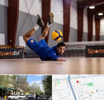 آموزشگاه والیبال در کوی فیروز تبریز