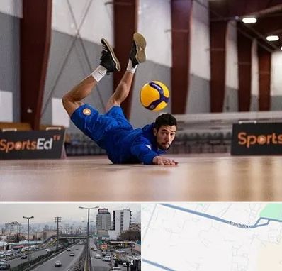 آموزشگاه والیبال در بلوار ارتش