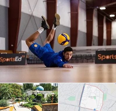 آموزشگاه والیبال در باغمیشه تبریز