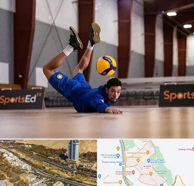 آموزشگاه والیبال در خیابان نیایش شیراز