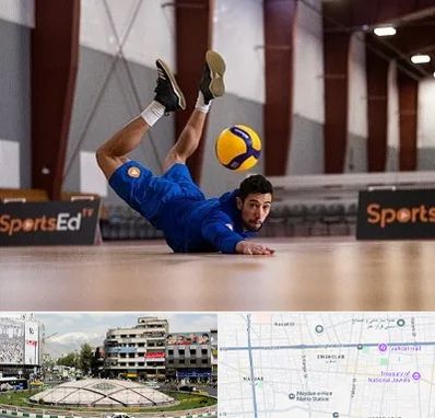 آموزشگاه والیبال در مرکز تهران