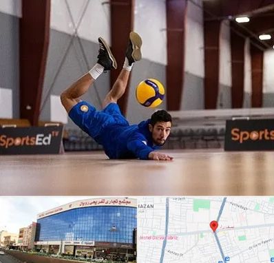آموزشگاه والیبال در نصف راه تبریز