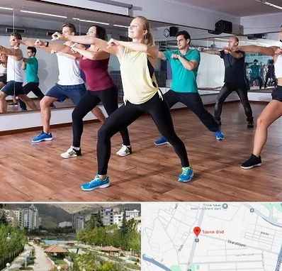 کلاس زومبا در بلوار تعاون