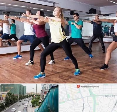 کلاس زومبا در بلوار فرحزادی