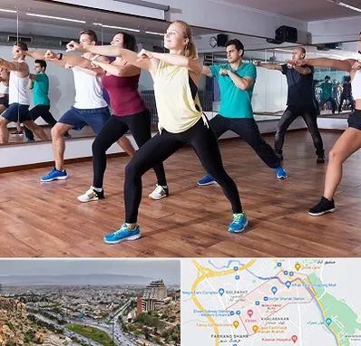 کلاس زومبا در معالی آباد شیراز