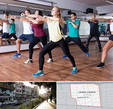 کلاس زومبا در خیابان جمالزاده