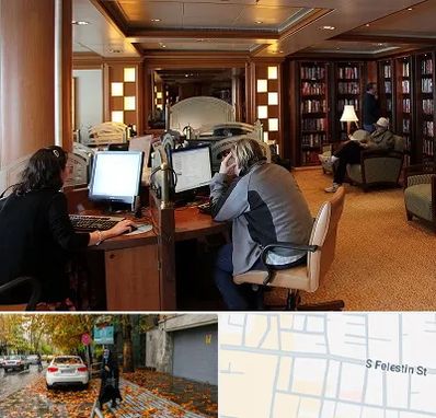 کافی نت آنلاین در خیابان فلسطین