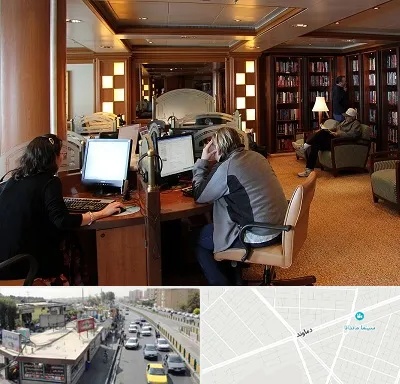 کافی نت آنلاین در خیابان دماوند