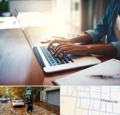 کافی نت غیر حضوری در خیابان فلسطین