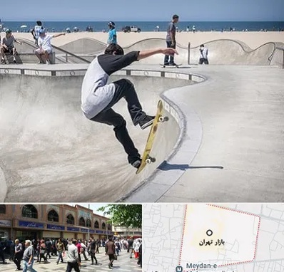 پیست اسکیت در بازار تهران