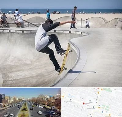 پیست اسکیت در بلوار معلم مشهد