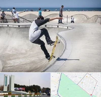 پیست اسکیت در بلوار فلسیطین مشهد