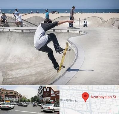پیست اسکیت در خیابان آذربایجان
