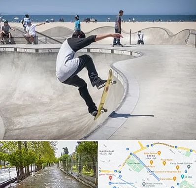 پیست اسکیت در خیابان ارم شیراز