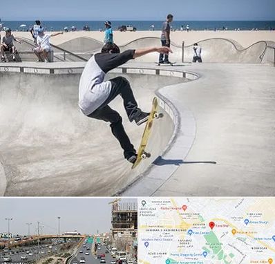 پیست اسکیت در بلوار توس مشهد