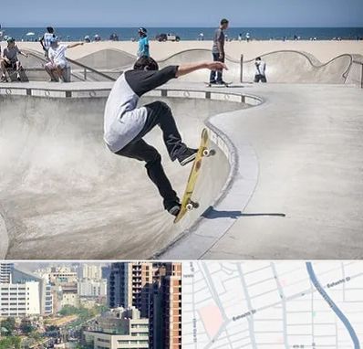 پیست اسکیت در خیابان بهشتی