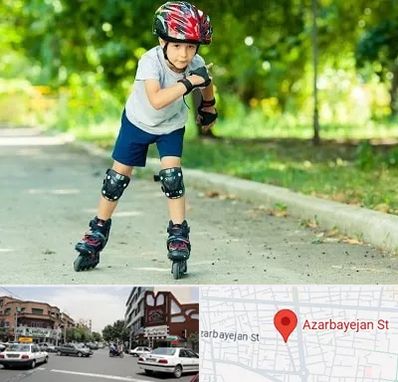 آموزشگاه اسکیت در خیابان آذربایجان